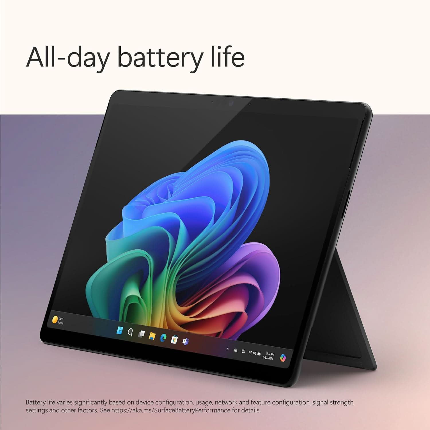 MICROSOFT NEW SURFACE PRO (11TH EDITION) - WINDOWS 11 HOME COPILOT + PC - 13 OLED PIXELSENSE TOUCHSCREEN - QUALCOMM SNAPDRAGON X ELITE (12 CORE) - 16GB RAM - 1TB SSD - BLACK - ZIB-00031