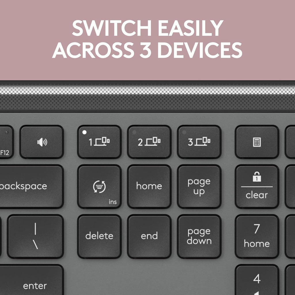 Logitech Signature K950 Slim Wireless Bluetooth Keyboard - Graphite