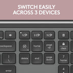 Logitech Signature K950 Slim Wireless Bluetooth Keyboard - Graphite