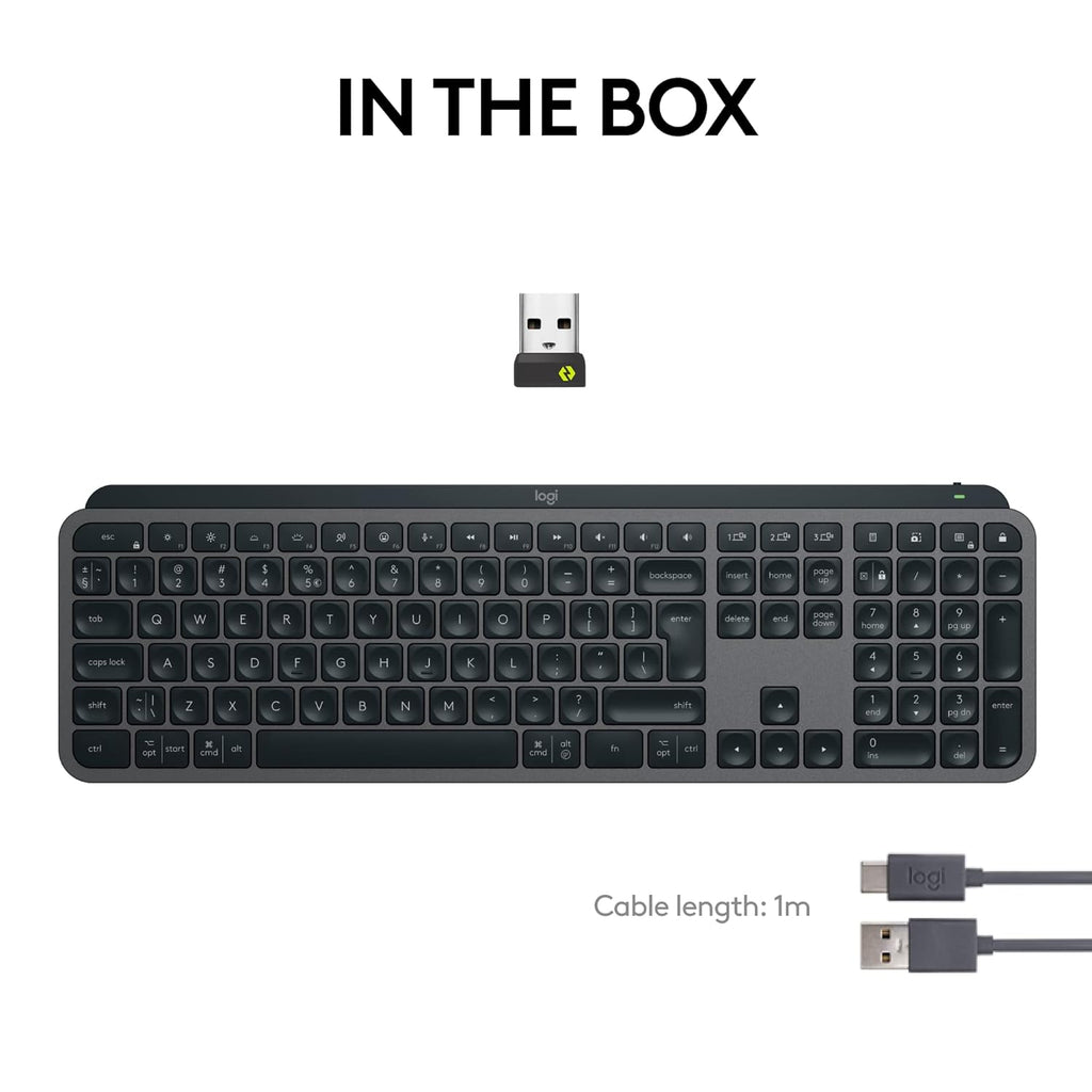 Logitech Master Series MX Keys S Advanced Wireless Illuminated Keyboard - Graphite