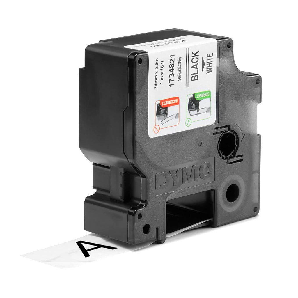 DYMO RHINO IND 24 MM VINYL TAPE WHITE SELF LAMINATED