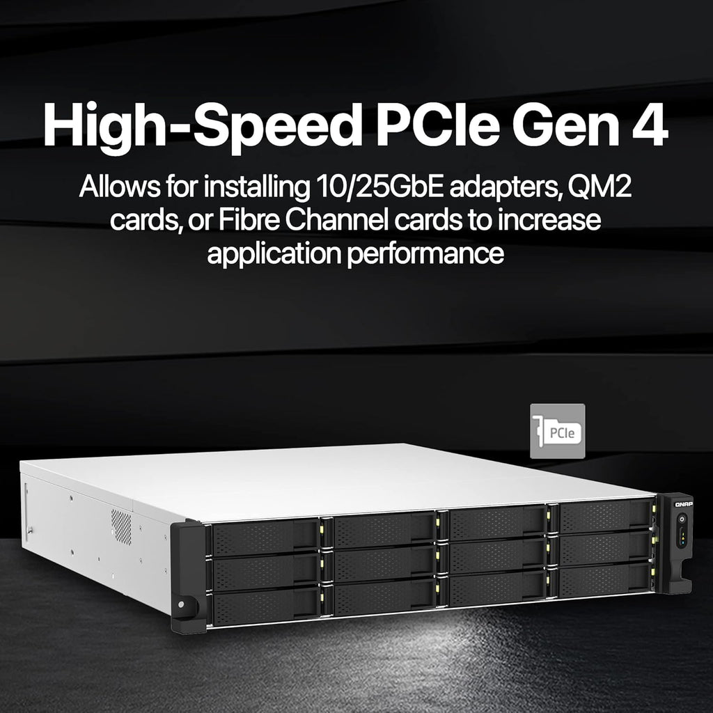 QNAP TS-h1887XU-RP-E2336-32G 18 Bay Dual 10GbE 2U Rackmount Hybrid NAS