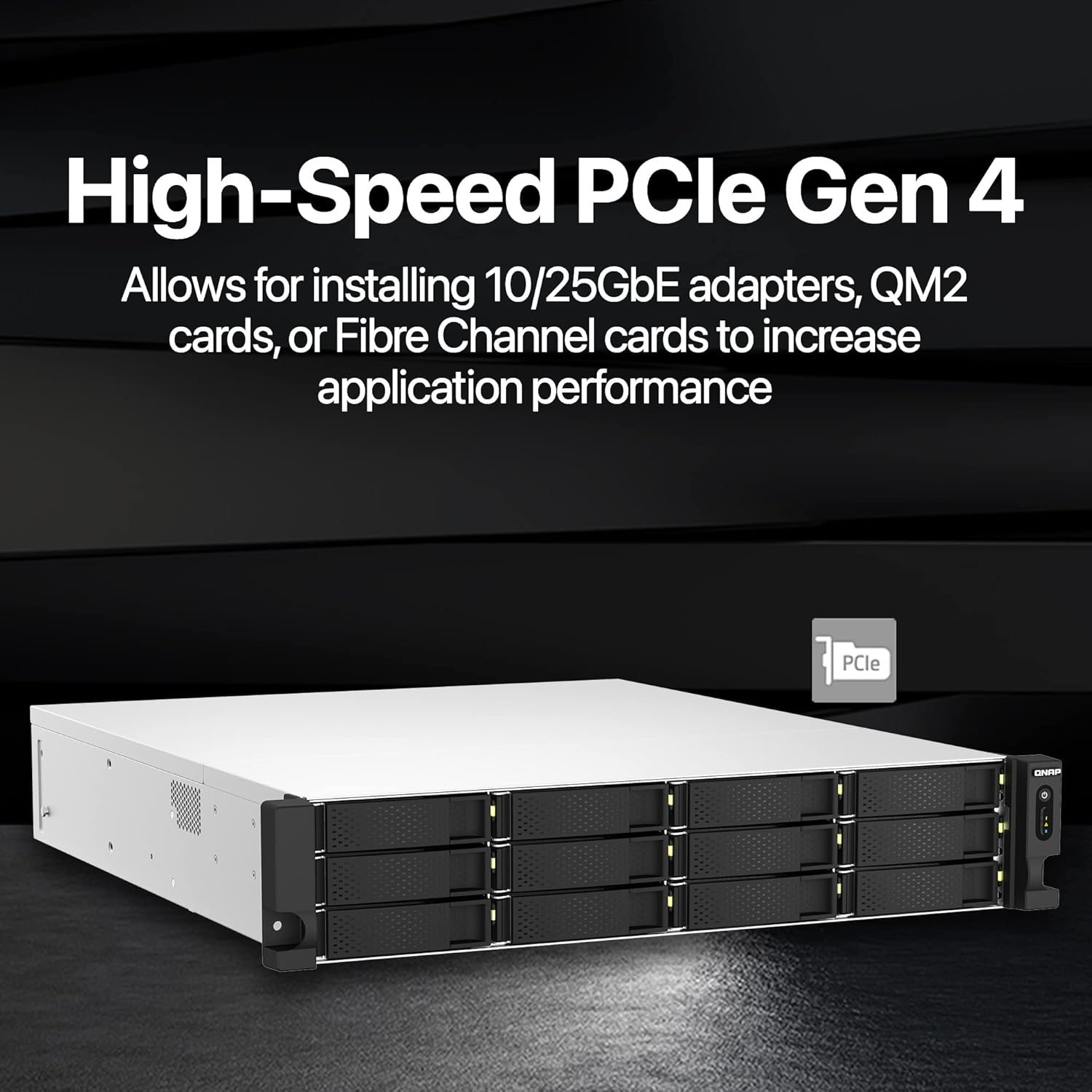 QNAP TS-h1887XU-RP-E2336-32G 18 Bay Dual 10GbE 2U Rackmount Hybrid NAS