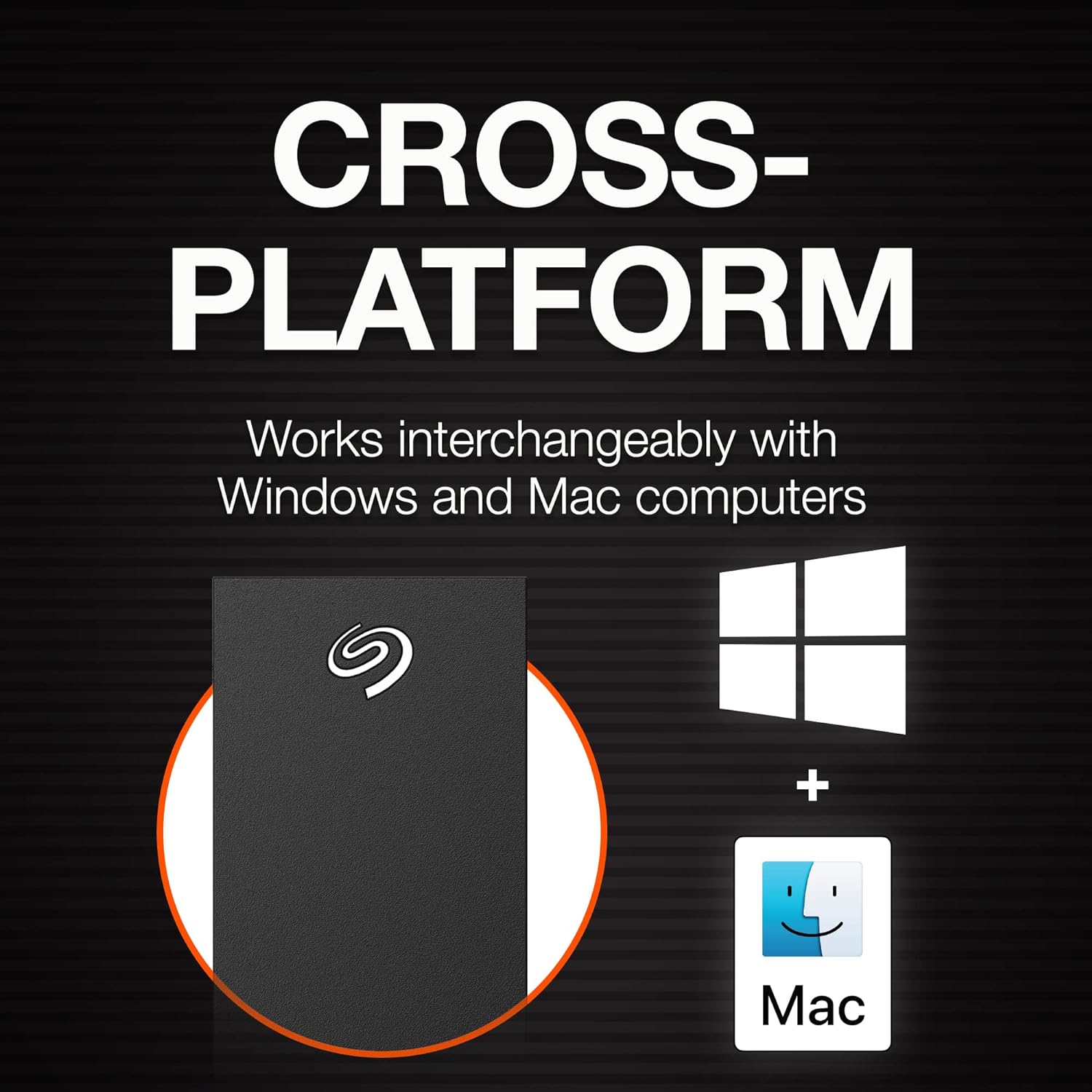 Seagate OneTouch Hub 10TB External Hard Drive with Password Protection for Windows and Mac (Black)