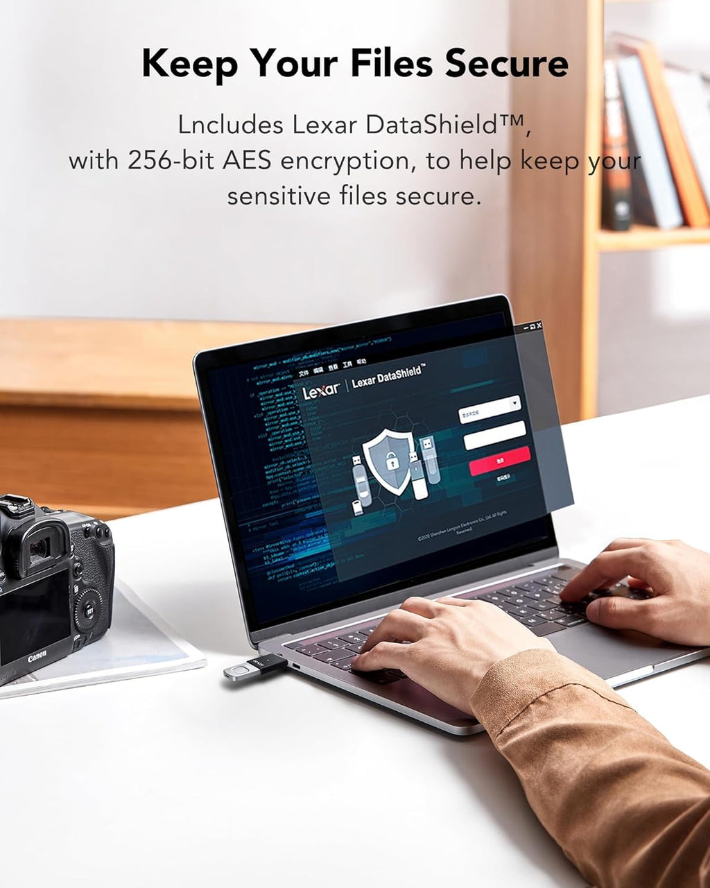 Lexar Jump Drive Fingerprint F35 PRO - 256GB