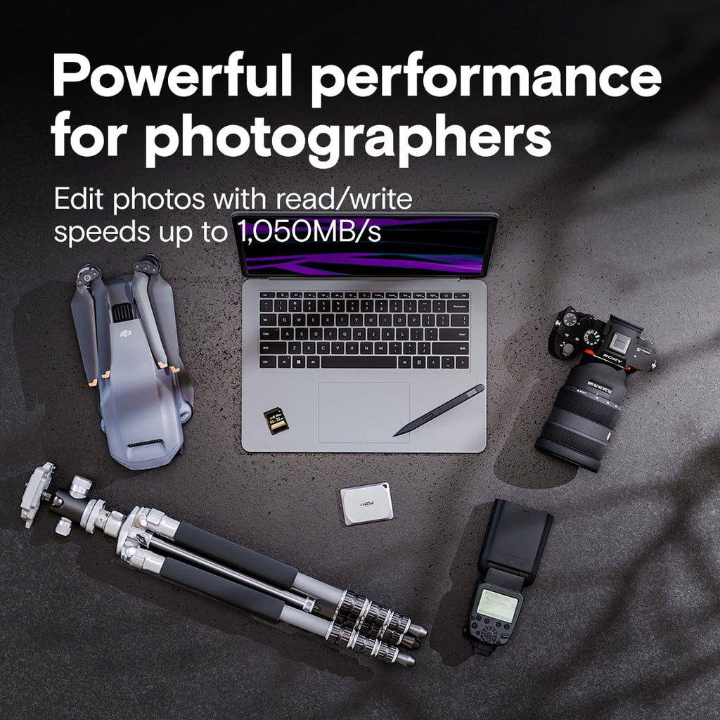 Crucial X9 Pro 4TB USB Type C External Portable Solid State Drive