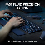 Logitech Master Series MX Keys S Wireless Keyboard and Mouse Combo with Palm Rest
