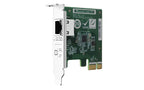 Network interface card with Ethernet port on a white background