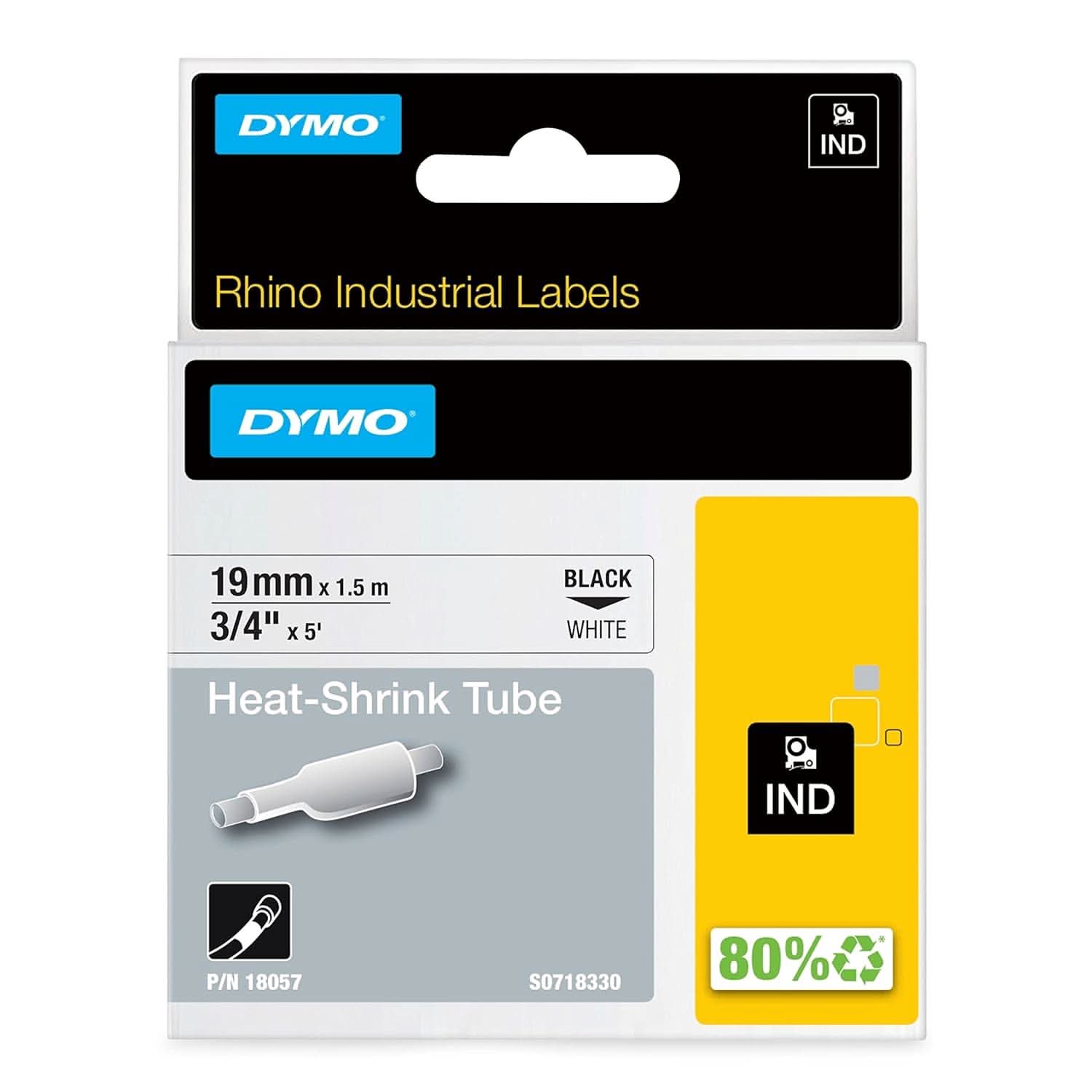 DYMO RHINO IND 19 MM HST WHITE