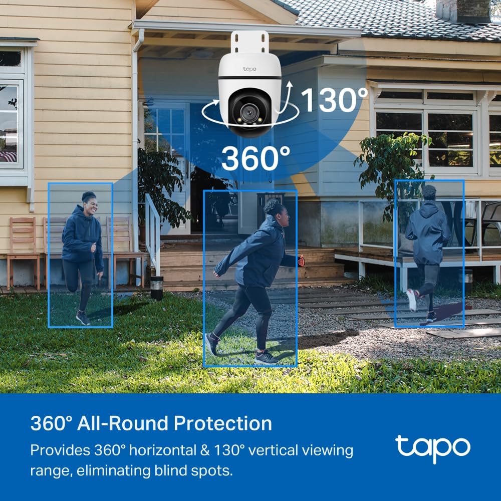 TP-Link Tapo C510W 3MP 2K QHD Outdoor Pan/Tilt Security Wi-Fi Camera - White