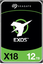 Seagate Exos X18 12TB HDD 7200 RPM 3.5" SATA 6Gb/s Enterprise NAS Internal Hard Drive