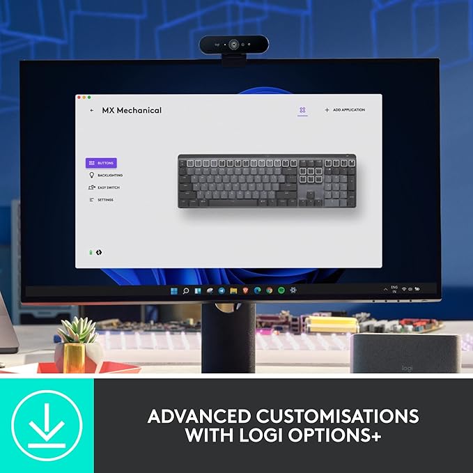 Logitech MX Mechanical Wireless Illuminated Performance Bluetooth Keyboard