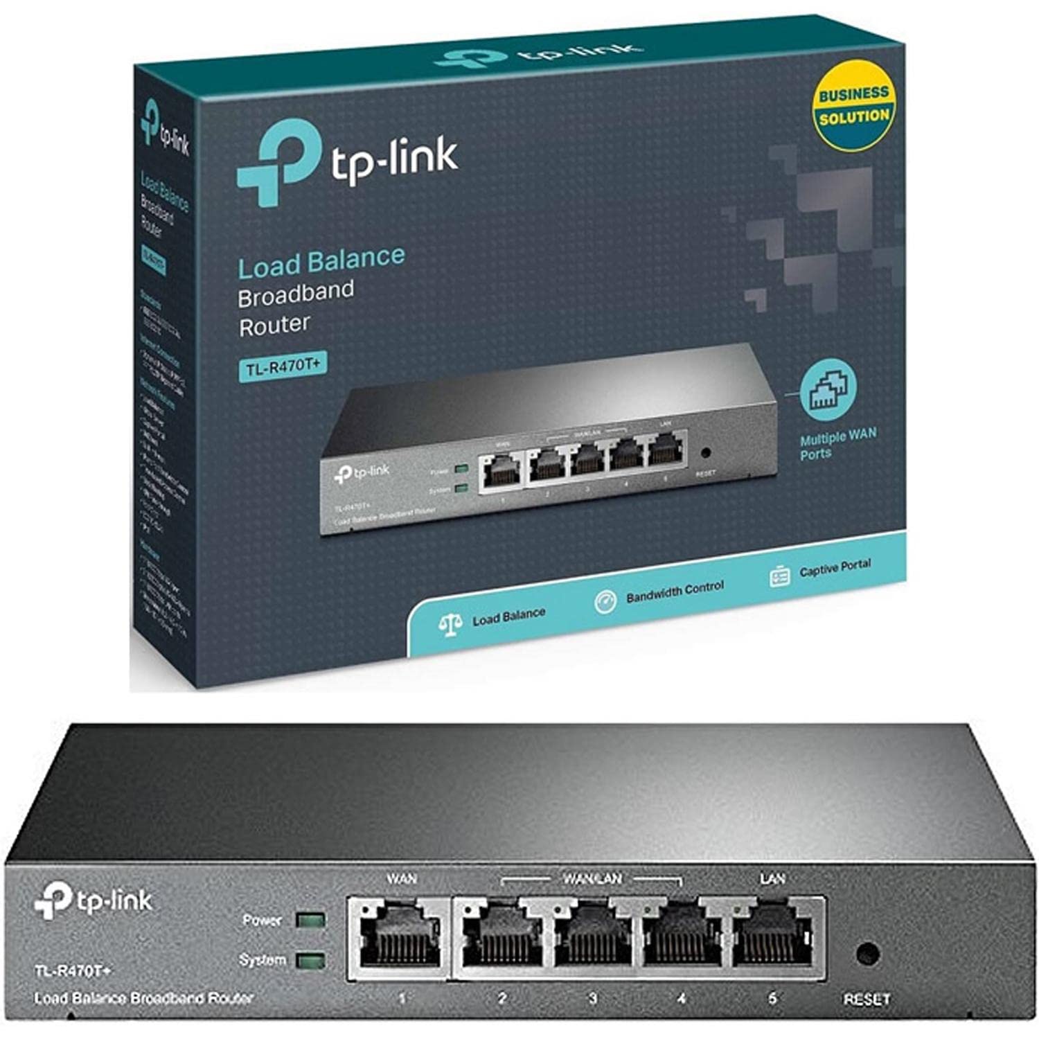 TP-Link TL-R470T+ Single Band Load Balance Broadband Business Router