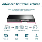 TP-Link TL-SG1218MPE 16 Port Gigabit Easy Smart PoE+ Switch with 2 SFP Slots