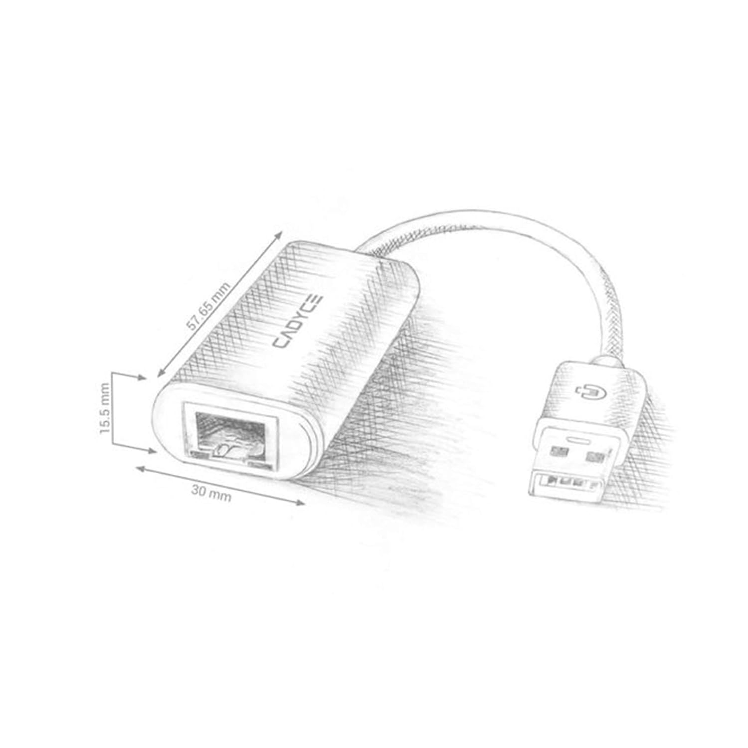Cadyce CA-U3GE USB 3.0 to Gigabit Ethernet Adapter