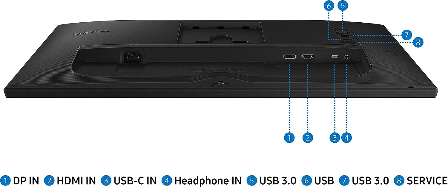 Samsung 24 inch Flat Monitor With USB type-C and Ergonomic Design (S24A400UJW)
