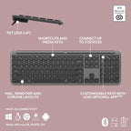 Logitech Signature K950 Slim Wireless Bluetooth Keyboard - Graphite