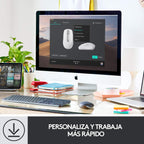 Logitech MX Anywhere 3 USB-C Bluetooth 4000DPI Compact Wireless Mouse - White