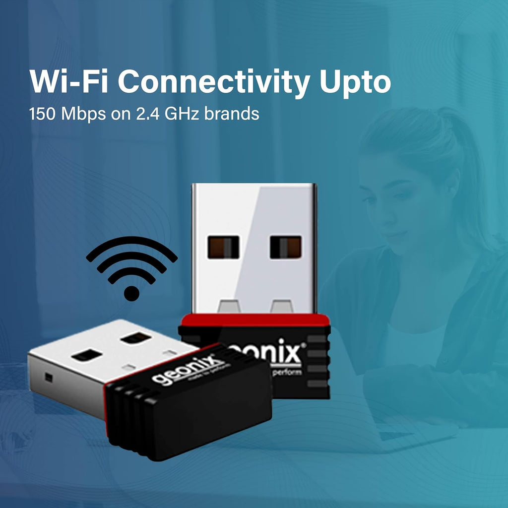 GEONIX Mini USB 2.0 Wi-Fi 150Mbps Wireless Network Adapter