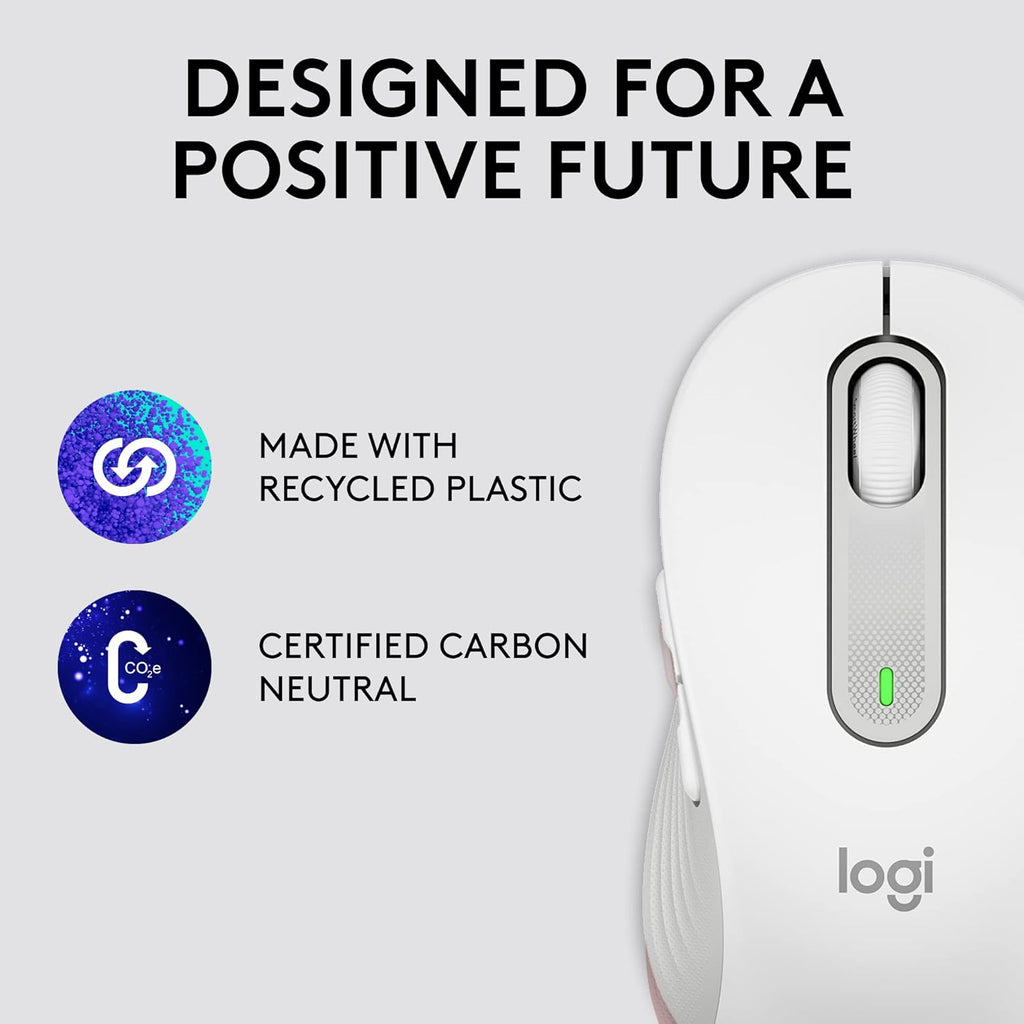 Logitech Signature M650 Optical Wireless Mouse - White