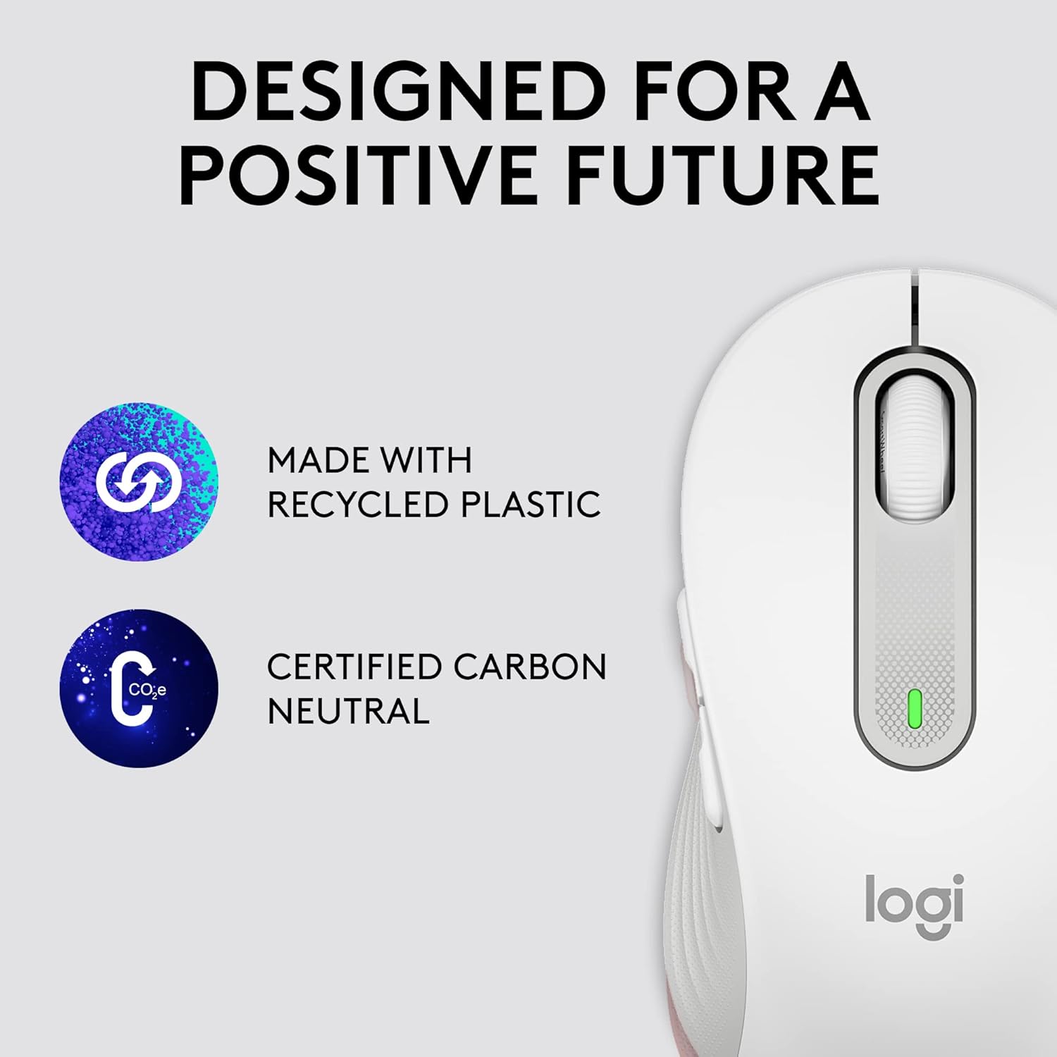 Logitech Signature M650 Optical Wireless Mouse - White
