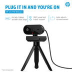 HP 325 1080p Full HD USB Computer Webcam with Mic & Privacy Cover