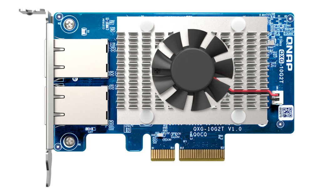 QNAP QXG-10G2T Dual Port 10 GbE (RJ45) Network Expansion Card
