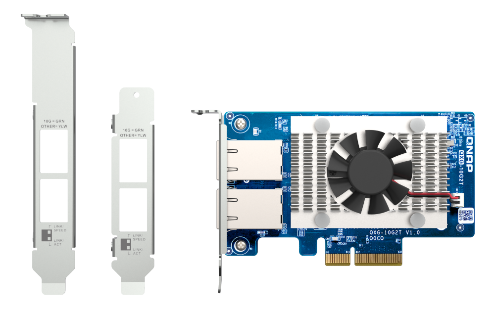 QNAP QXG-10G2T Dual Port 10 GbE (RJ45) Network Expansion Card