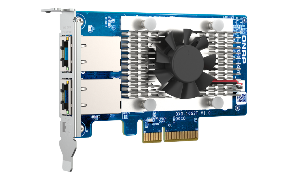 QNAP QXG-10G2T Dual Port 10 GbE (RJ45) Network Expansion Card