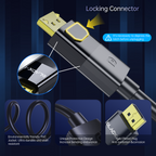 Black-i Display Port 8k@60Hz Cable