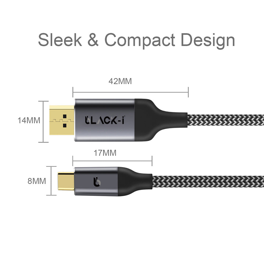 Black-i USB-C to DisplayPort 4K Cable 1.8 Meter