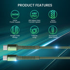 Konnect X - 1M,Type C To Type C 240W