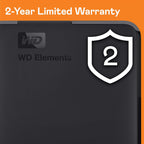 Western Digital WD 1TB USB 3.0 Elements Portable Hard Disk Drive