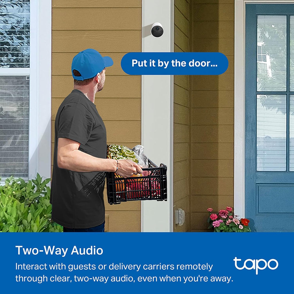 TP-Link Tapo C410 3MP 2K QHD Smart Wire-Free Indoor/Outdoor Security Camera - White