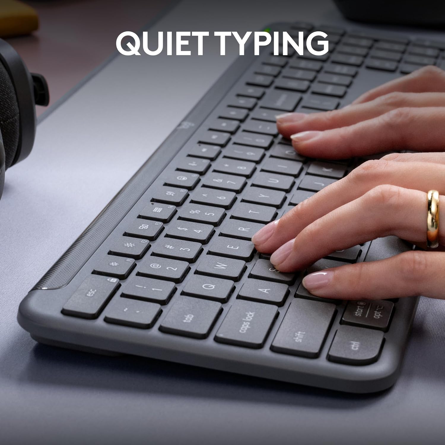 Logitech Signature K950 Slim Wireless Bluetooth Keyboard - Graphite