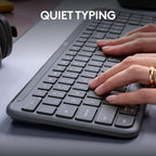 Logitech Signature K950 Slim Wireless Bluetooth Keyboard - Graphite