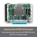 QNAP TVS-h874T-i9-64G 8 Bay 2.5GbE Thunderbolt 4 Desktop Network Attached Storage - Black