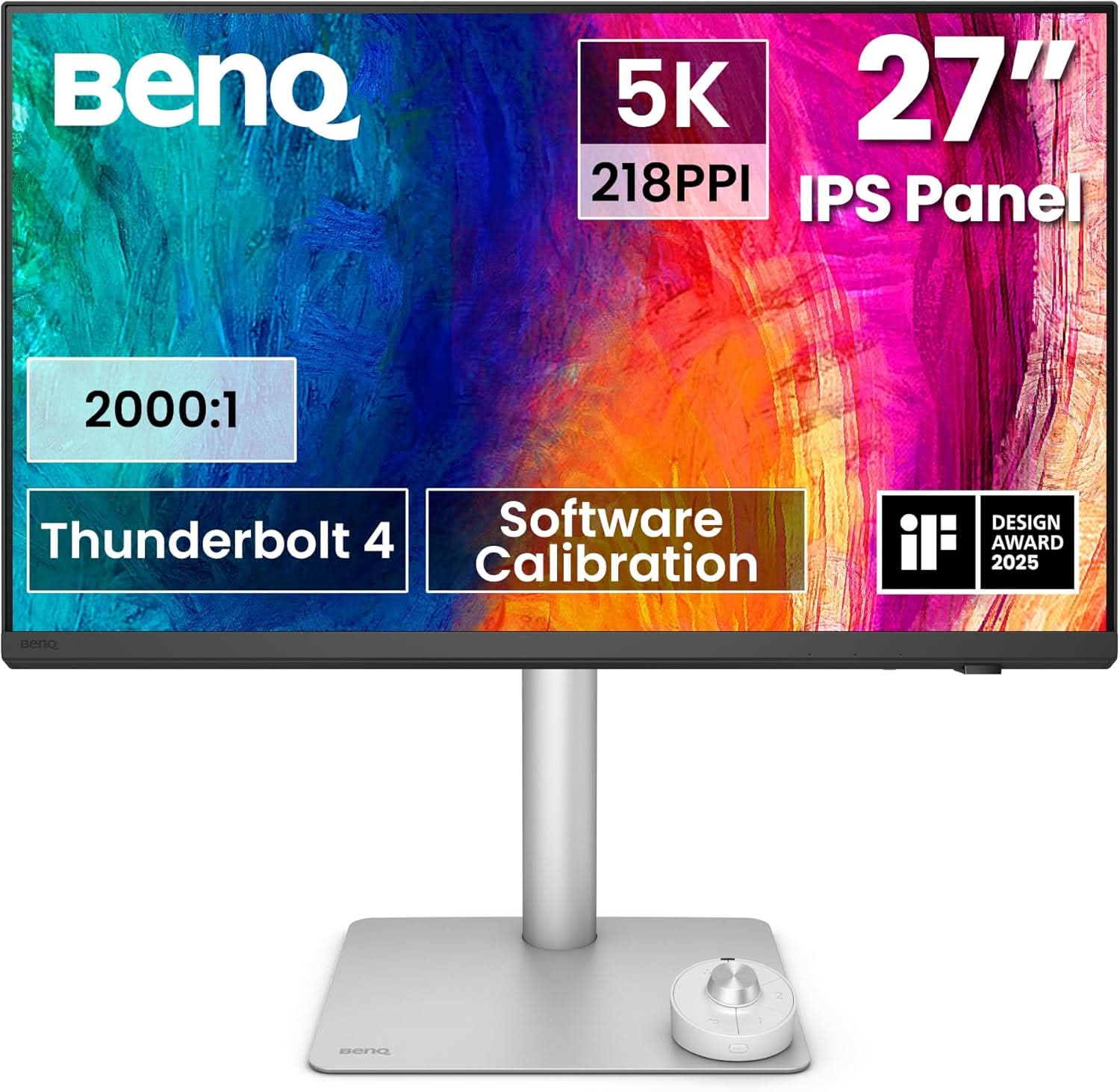 BENQ PD2730S 27 5K MONITOR, 90W THUNDERBOLT 4 DAISY CHAIN MONITOR