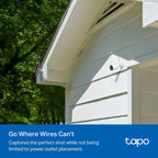TP-Link Tapo C425 KIT 4MP 2K QHD 1440p Smart Wire Free Security Camera with Solar Panel - White