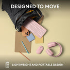 Logitech Pebble Keys 2 K380s Multi Device Bluetooth Wireless Keyboard - Tonal Rose