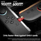 Lexar 512GB PLAY micro SD Card, UHS-I, C10, U3, V30, A2, Full HD, 4K, Up to 205/140 MB/s microSDXC Memory Card, Expanded Storage for Nintendo-Switch 1, Gaming, Smartphones, Tablets (LMSPLAY512G-BNSNU)