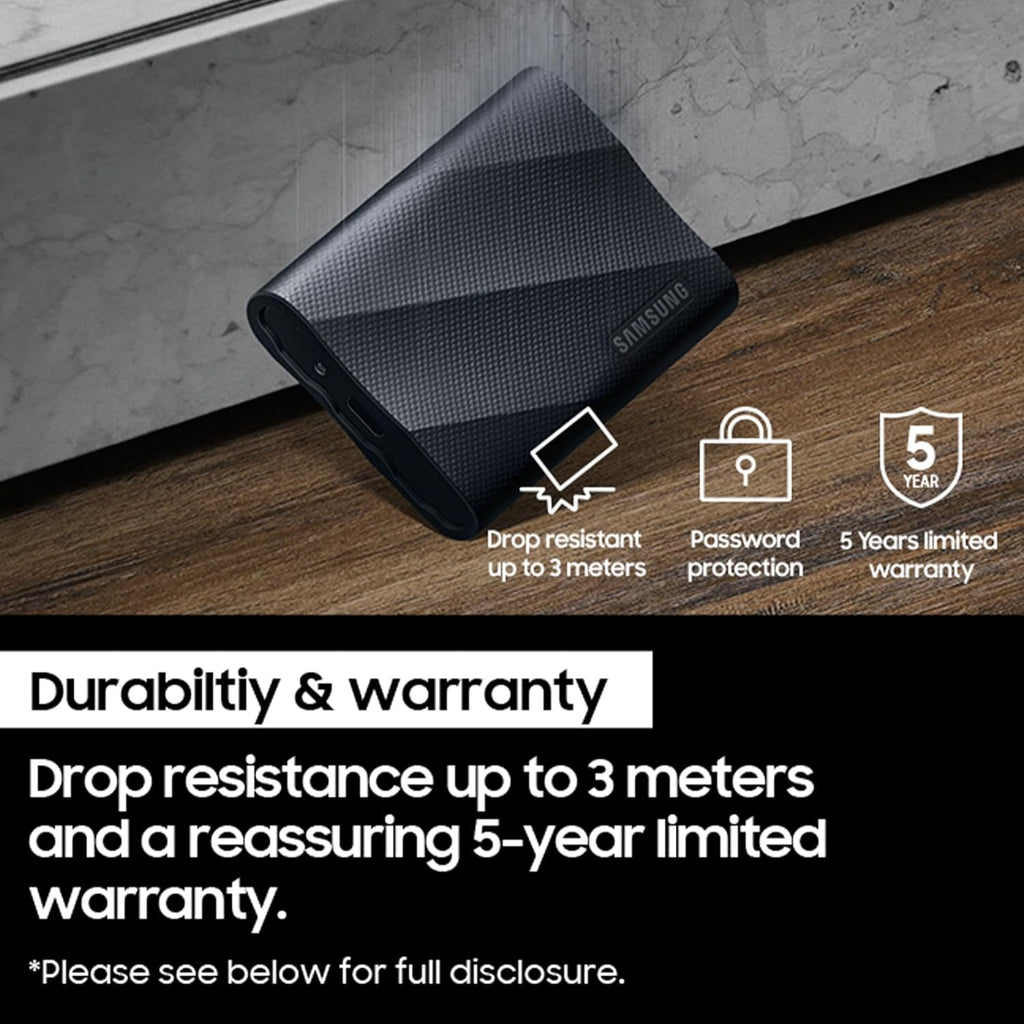 Samsung T9 2TB USB 3.2 Gen2 External Portable Solid State Drive - Black