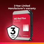 Western Digital WD Red Plus 12TB 3.5" SATA 7200RPM NAS Internal Hard Disk Drive