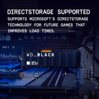 Western Digital WD Black SN850X 8TB M.2 NVMe Internal Gaming SSD with Heatsink - Black