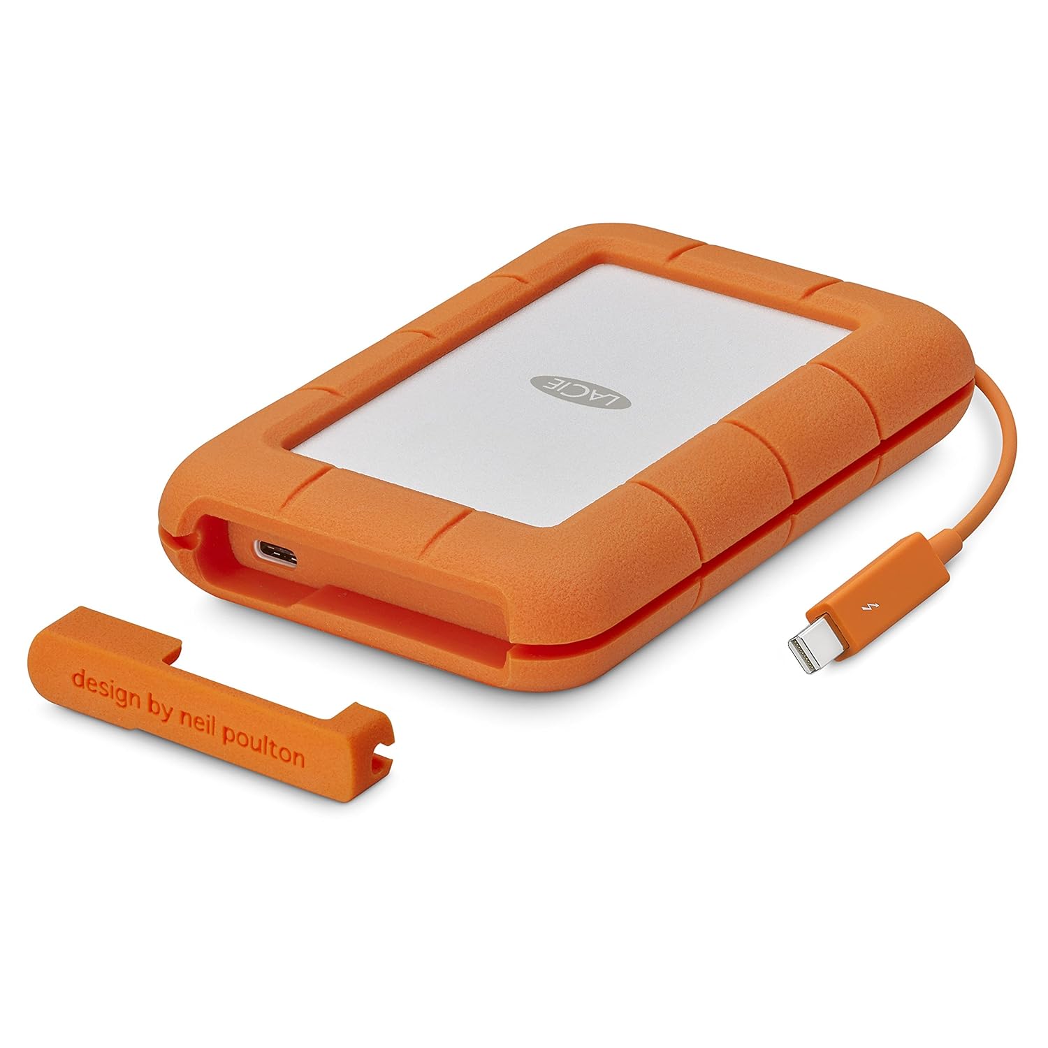 LaCie Rugged USB-C 4TB Portable External Hard Drive with 2-Year Data Recovery Service