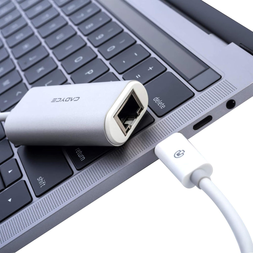 Cadyce CA-C3GE USB-C to RJ45 Gigabit Ethernet Adapter for Windows and Mac OS
