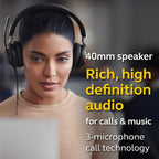 JABRA EVOLVE2 40 UC USB A Noise Isolation Stereo On Ear Wired Headset with Mic - Black
