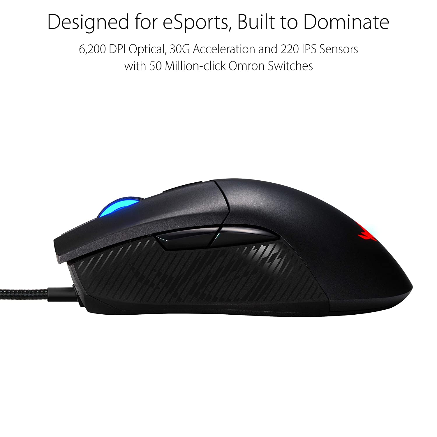 [RePacked] ASUS ROG Gladius II Core RGB Wired Optical Gaming Mouse with 6200 DPI