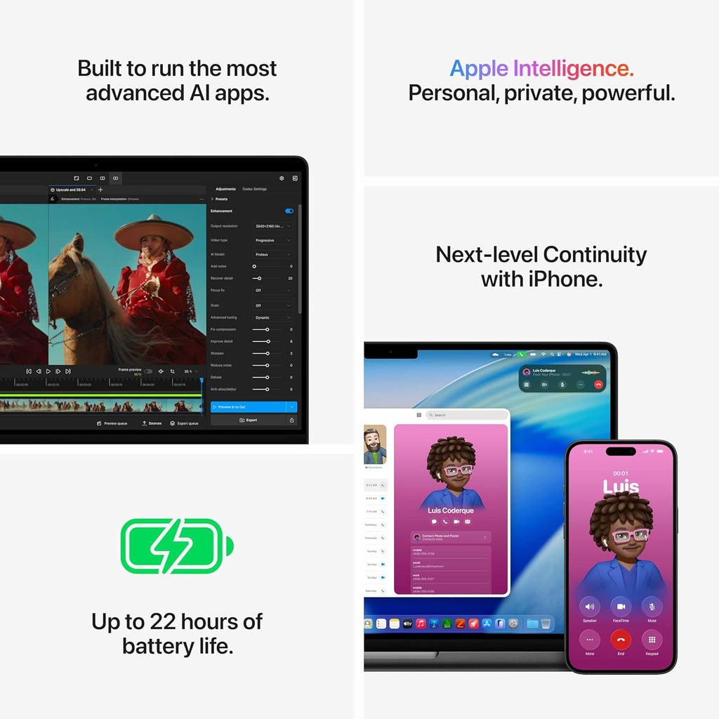 Apple 2026 MacBook Pro Laptop with M5 Pro chip with 18‑core CPU and 20‑core GPU: Built for AI, 35.97 cm (14.2″) Liquid Retina XDR Display, 24GB Unified Memory, 2TB SSD Storage; Space Black