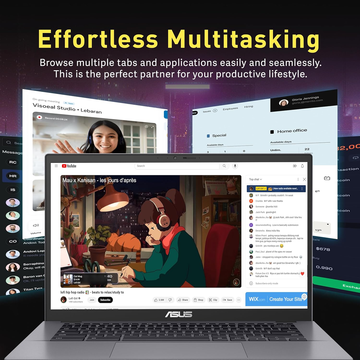 ASUS Chromebook Plus CX34 14" FHD Laptop, Intel i5-1235U, 16GB RAM, 256 GB Storage ( 256GB SSD ), Intel UHD Graphics, Full HD Webcam, WiFi 6, Bluetooth, Chrome OS, Gray
